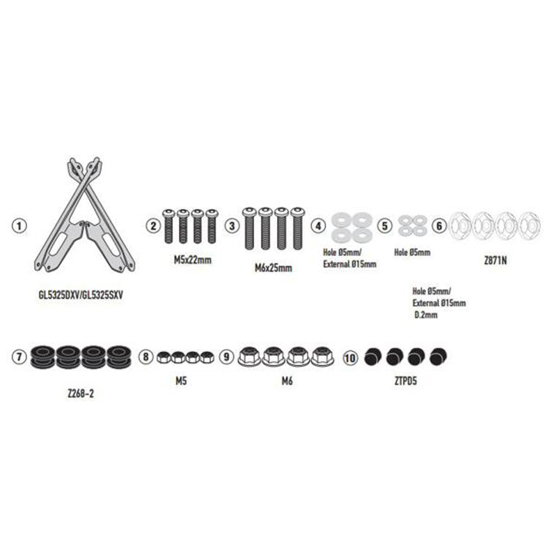 ΚΙΤ ΓΙΑ ΖΕΛΑΤΙΝΑ D5142KIT, ΓΙΑ CE 04 (2022) GIVI
