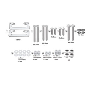ΚΙΤ ΣΧΑΡΑΣ 9053KIT ΓΙΑ METEOR 350 '21-24 ENFIELD GIVI