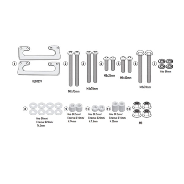 ΚΙΤ ΣΧΑΡΑΣ 9053KIT ΓΙΑ METEOR 350 '21-24 ENFIELD GIVI