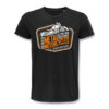 T-SHIRT TWO WHEELS ONLY GOD CREATED ΜΑΥΡΟ