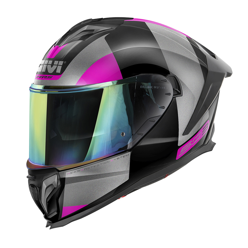 ΚΡΑΝΟΣ GIVI H50.3 VISION BLACK / TITAN / FUCSIA (PINLOCK INCLUDED)