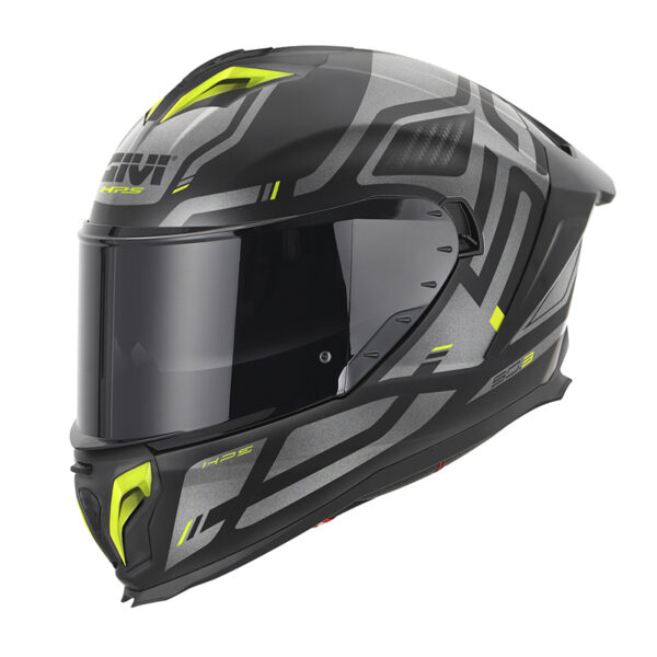 ΚΡΑΝΟΣ GIVI H50.3 QUASAR BLACK / TITAN / YELLOW (PINLOCK INCLUDED)