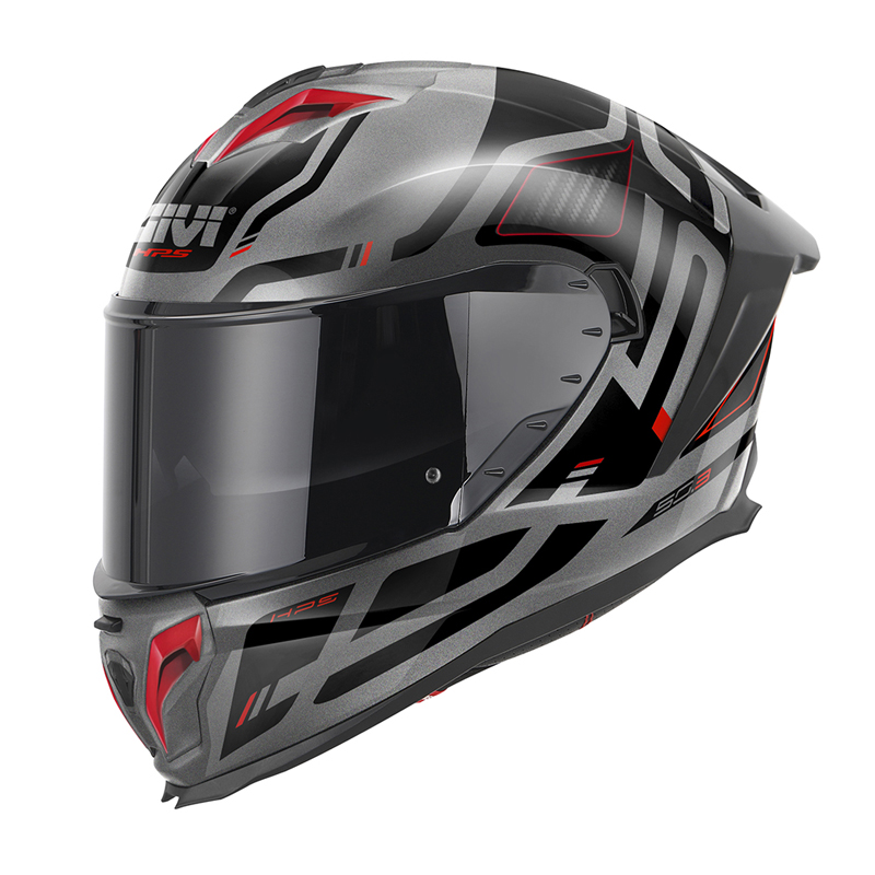 ΚΡΑΝΟΣ GIVI H50.3 QUASAR TITAN / BLACK / RED (PINLOCK INCLUDED)