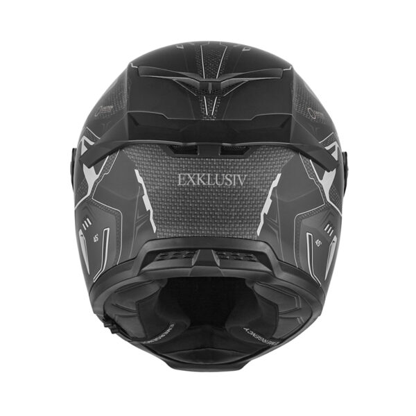 ΚΡΑΝΟΣ NOX GOLIATH BERSERCK ΓΚΡΙ / ΜΑΥΡΟ ΜΑΤ + EXTRA VISOR