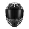 ΚΡΑΝΟΣ NOX GOLIATH MAORI ΑΣΠΡΟ / ΜΑΥΡΟ + EXTRA VISOR