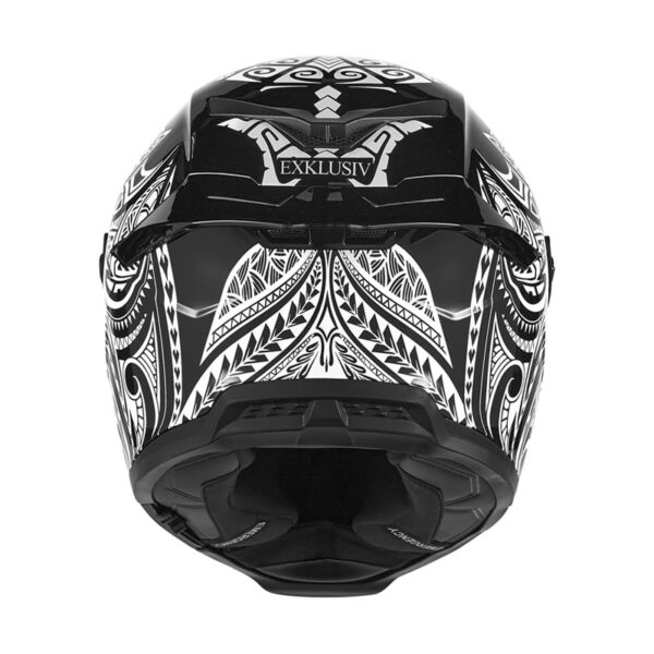 ΚΡΑΝΟΣ NOX GOLIATH MAORI ΑΣΠΡΟ / ΜΑΥΡΟ + EXTRA VISOR