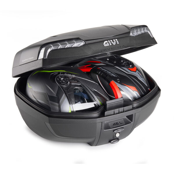 ΒΑΛΙΤΣΑ ΚΕΝΤΡΙΚΗ GIVI E46NT2 RIVIERA MONOLOCK 46LTR ΜΑΥΡΗ