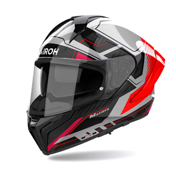 ΚΡΑΝΟΣ AIROH MATRYX ROCKET ΚΟΚΚΙΝΟ FLUO GLOSS