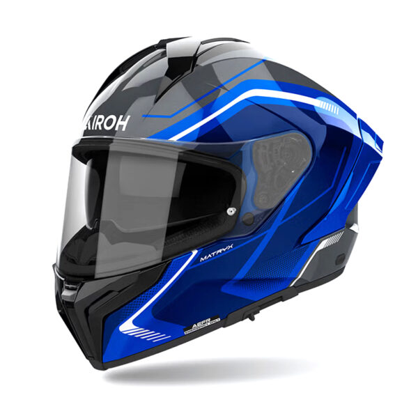 ΚΡΑΝΟΣ AIROH MATRYX WIDE ΜΠΛΕ GLOSS