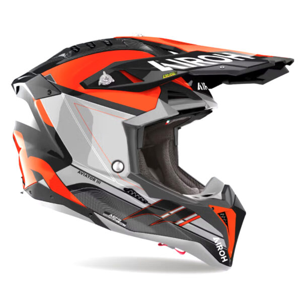 ΚΡΑΝΟΣ AIROH AVIATOR 3 SABER ΠΟΡΤΟΚΑΛΙ GLOSS