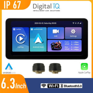 ΟΘΟΝΗ ΠΛΟΗΓΗΣΗΣ DIGITAL IQ 6,3" ΜΕ TPMS ΑΔΙΑΒΡΟΧΗ IPX7 APPLE CARPLAY, ANDROID AUTO