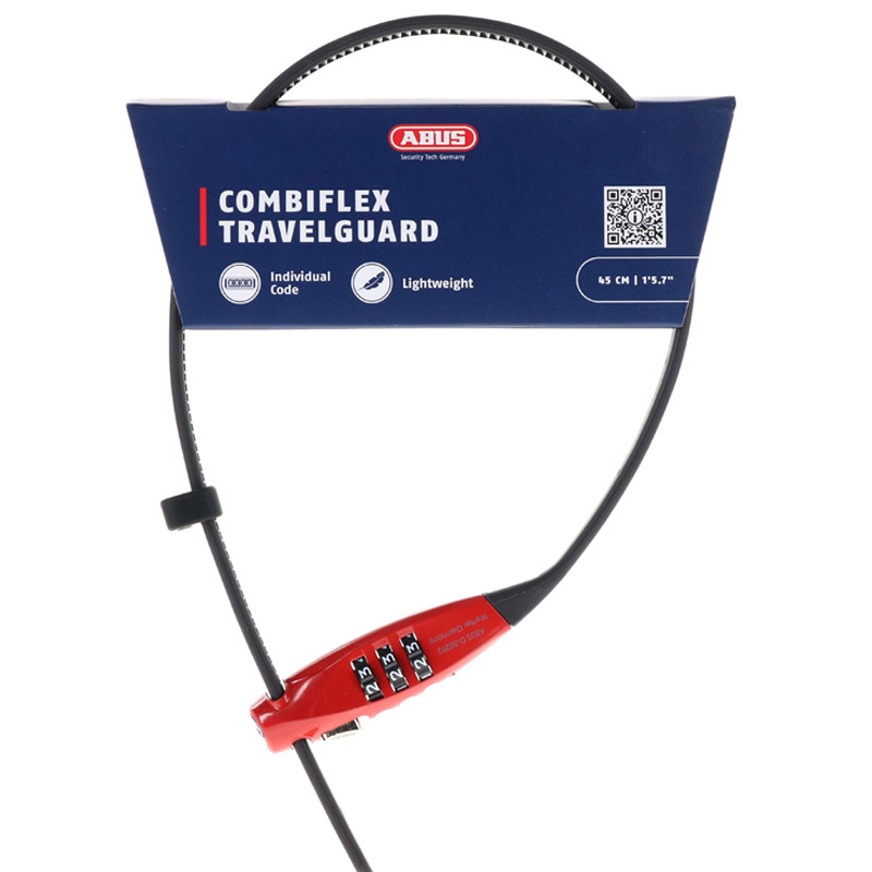 MINI ΣΥΡΜΑΤΟΣΧΟΙΝΟ ABUS COMBIFLEX TRAVELGUARD ΚΟΚΚΙΝΟ