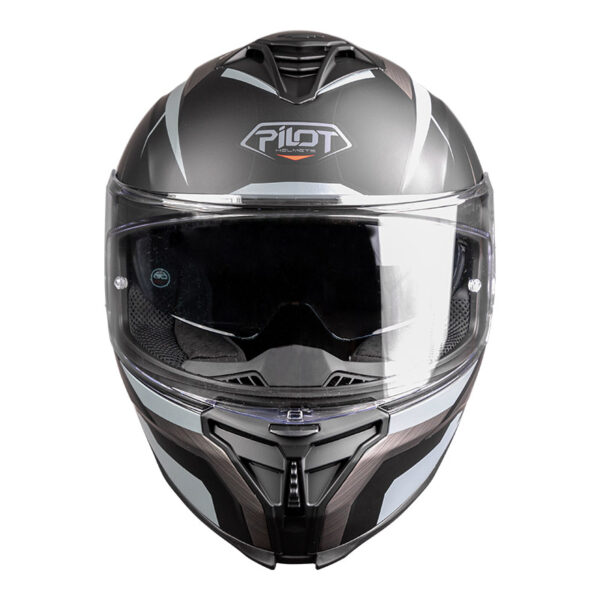 ΚΡΑΝΟΣ PILOT CORSAIR SV FF SPORT ΜΑΥΡΟ / ΓΚΡΙ ΜΑΤ (PINLOCK 30 INCLUDED)