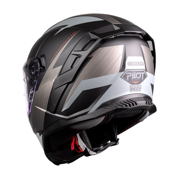 ΚΡΑΝΟΣ PILOT CORSAIR SV FF SPORT ΜΑΥΡΟ / ΓΚΡΙ ΜΑΤ (PINLOCK 30 INCLUDED)