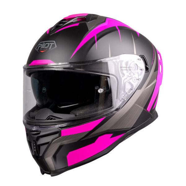 ΚΡΑΝΟΣ PILOT CORSAIR SV FF SPORT ΜΑΥΡΟ / ΡΟΖ ΜΑΤ (PINLOCK 30 INCLUDED)