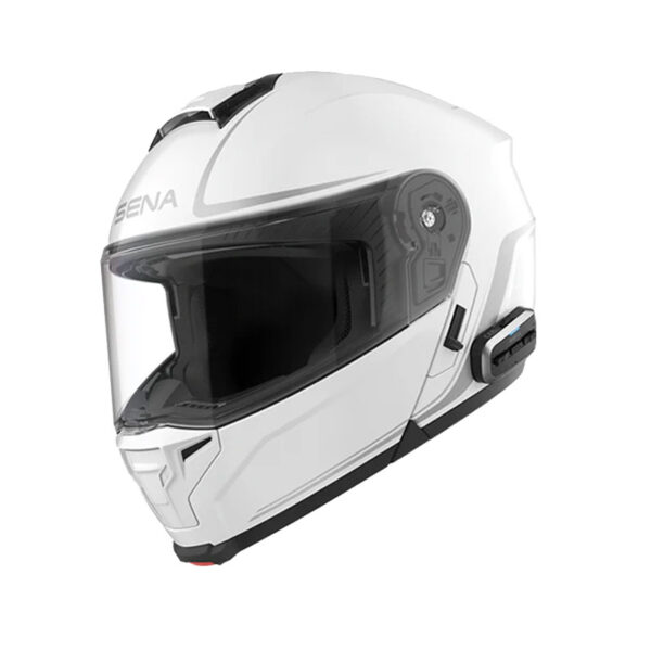 ΚΡΑΝΟΣ SENA OUTRUSH 2 SMART MESH 3.0 & WAVE + 2ND GEN HD SPEAKERS ΑΣΠΡΟ GLOSS