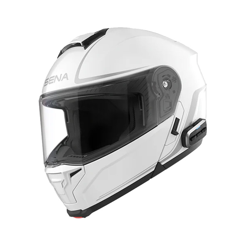 ΚΡΑΝΟΣ SENA OUTRUSH 2 SMART MESH 3.0 & WAVE + 2ND GEN HD SPEAKERS ΑΣΠΡΟ GLOSS