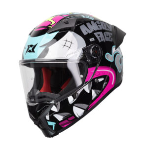 ΚΡΑΝΟΣ AXXIS FENIX ANGRY FACE B8 ΜΑΥΡΟ / ΜΠΛΕ / ΡΟΖ GLOSS
