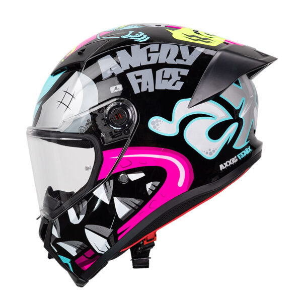 ΚΡΑΝΟΣ AXXIS FENIX ANGRY FACE B8 ΜΑΥΡΟ / ΜΠΛΕ / ΡΟΖ GLOSS