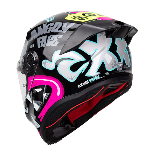 ΚΡΑΝΟΣ AXXIS FENIX ANGRY FACE B8 ΜΑΥΡΟ / ΜΠΛΕ / ΡΟΖ GLOSS