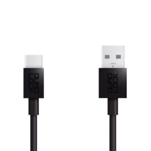 ΚΑΛΩΔΙΟ ΦΟΡΤΙΣΗΣ QUAD LOCK USB-A TO USB-C 20CM (ΜΑΥΡΟ)