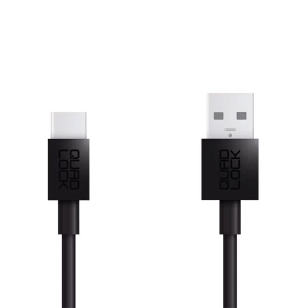 ΚΑΛΩΔΙΟ ΦΟΡΤΙΣΗΣ QUAD LOCK USB-A TO USB-C 20CM (ΜΑΥΡΟ)