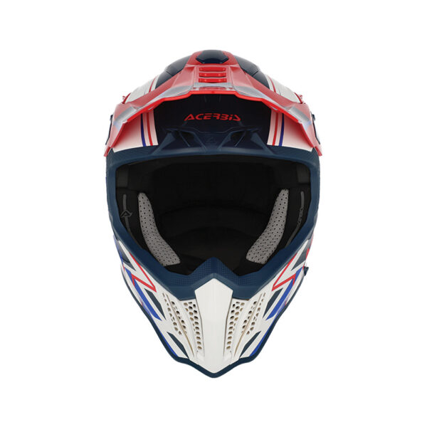 ΚΡΑΝΟΣ ACERBIS AIRSTRIKE-X FIBERGLASS ECE 22.06 26905.034 ΑΣΠΡΟ / ΜΠΛΕ / ΚΟΚΚΙΝΟ