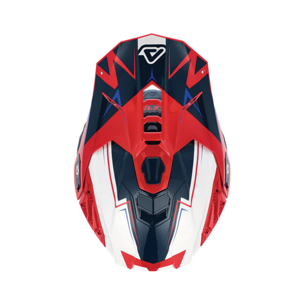 ΚΡΑΝΟΣ ACERBIS AIRSTRIKE-X FIBERGLASS ECE 22.06 26905.034 ΑΣΠΡΟ / ΜΠΛΕ / ΚΟΚΚΙΝΟ