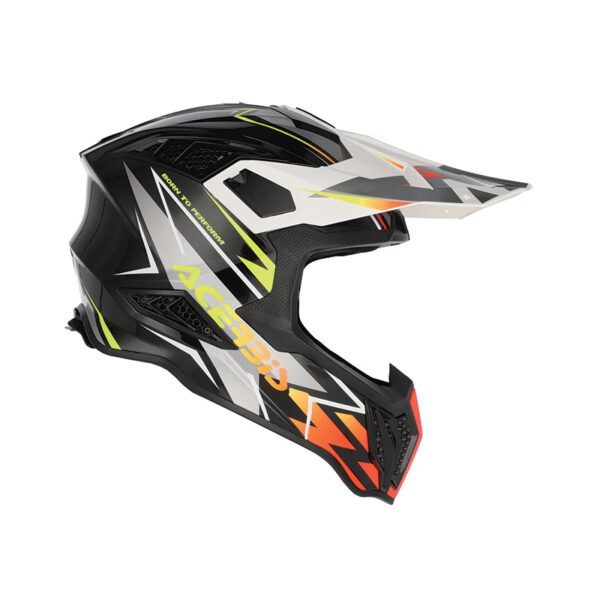 ΚΡΑΝΟΣ ACERBIS AIRSTRIKE-X 26905.446 ΜΑΥΡΟ / ΠΟΡΤΟΚΑΛΙ / FLUO