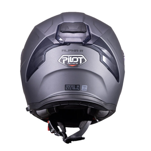 ΚΡΑΝΟΣ PILOT ALPHA SV MAGNETIC MATT METALLIC + EXTRA VISOR