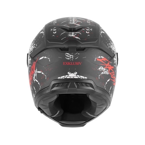 ΚΡΑΝΟΣ NOX GOLIATH RAPTOR ΜΑΥΡΟ ΜΑΤ / ΚΟΚΚΙΝΟ + EXTRA VISOR