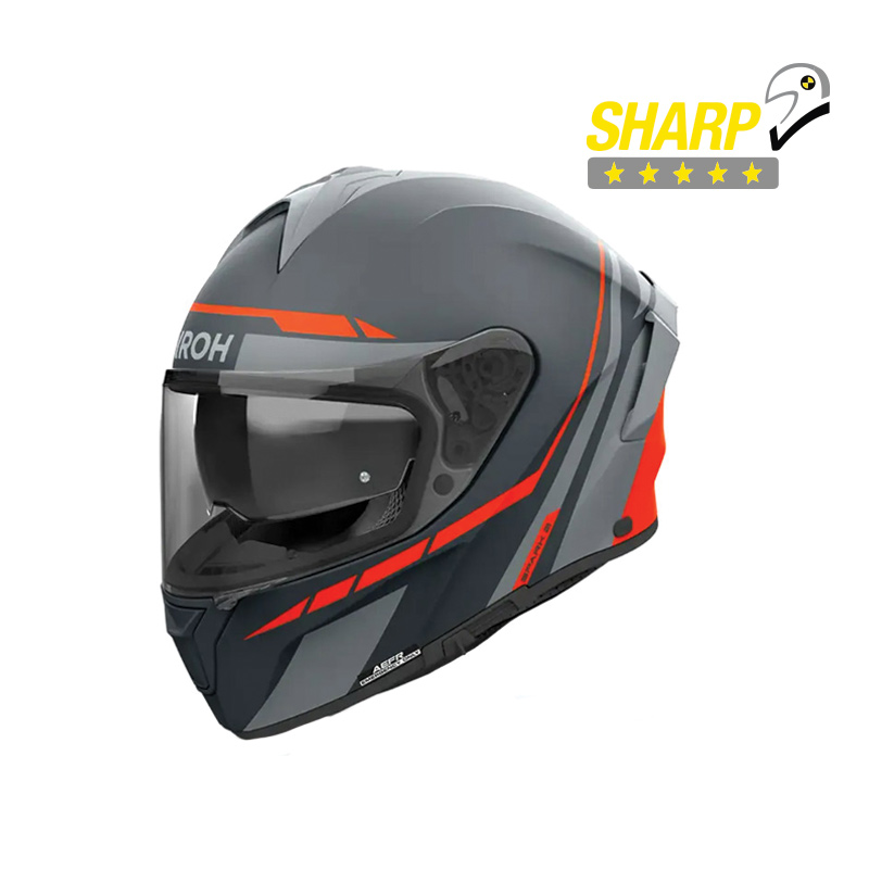 ΚΡΑΝΟΣ AIROH SPARK 2 SPINNER ΠΟΡΤΟΚΑΛΙ ΜΑΤ
