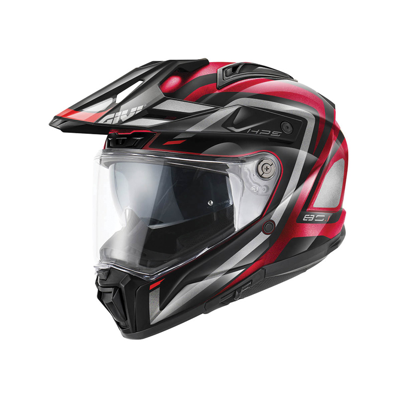 ΚΡΑΝΟΣ GIVI H80.1 APEX BURGUNDY TITANIUM / BLACK / RED GLOSS