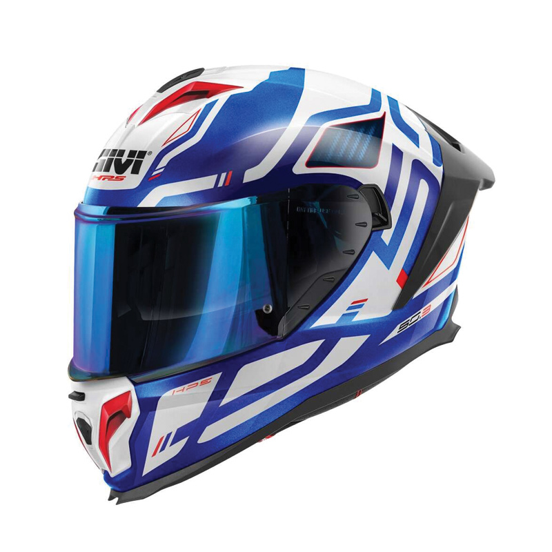 ΚΡΑΝΟΣ GIVI H50.3 QUASAR METAL BLUE / WHITE / RED GLOSS (PINLOCK INCLUDED)