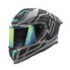 ΚΡΑΝΟΣ GIVI H50.3 QUASAR GREY / FUCHSIA / BLUE MATT (PINLOCK INCLUDED)