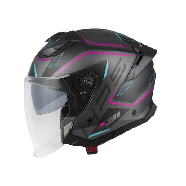 ΚΡΑΝΟΣ GIVI X31 BLACK / DARK TITAN / FUCHSIA / BLUE MATT