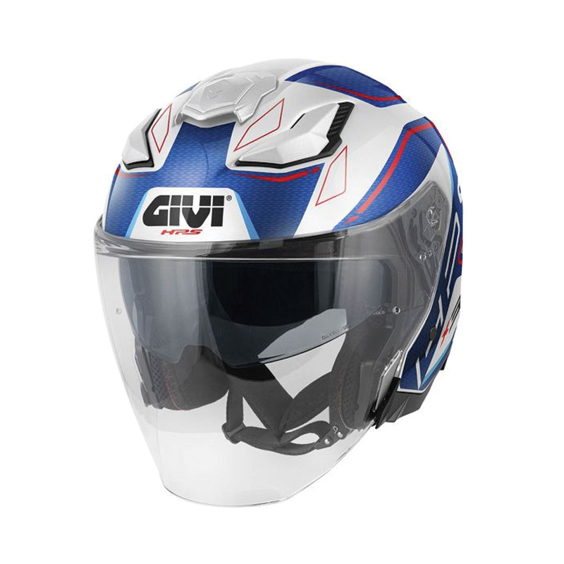 ΚΡΑΝΟΣ GIVI X31 WHITE / METAL BLUE / RED GLOSS