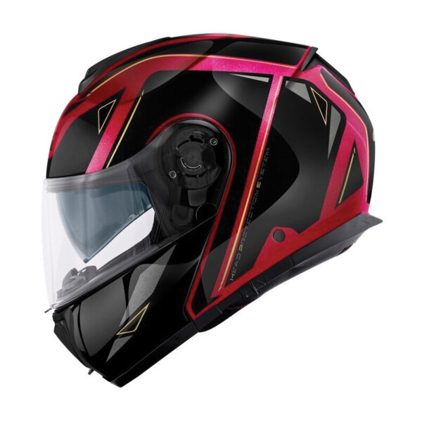 ΚΡΑΝΟΣ GIVI X26 SQUARE BORDEAUX / TITANIUM / GOLD GLOSS (PINLOCK INCLUDED)
