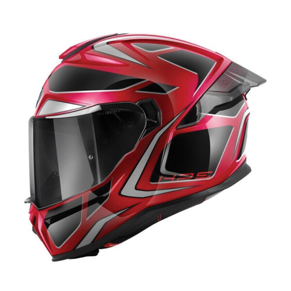 ΚΡΑΝΟΣ GIVI H55.1 ZEPHIR BORDEAUX / SILVER / RED GLOSS (PINLOCK + EXTRA VISOR INCLUDED)
