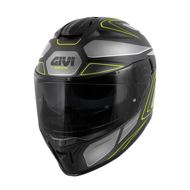 ΚΡΑΝΟΣ GIVI H55.1 ZEPHIR BLACK / SILVER / TITANIUM / FLUO YELLOW MATT (PINLOCK + EXTRA VISOR INCLUDED)