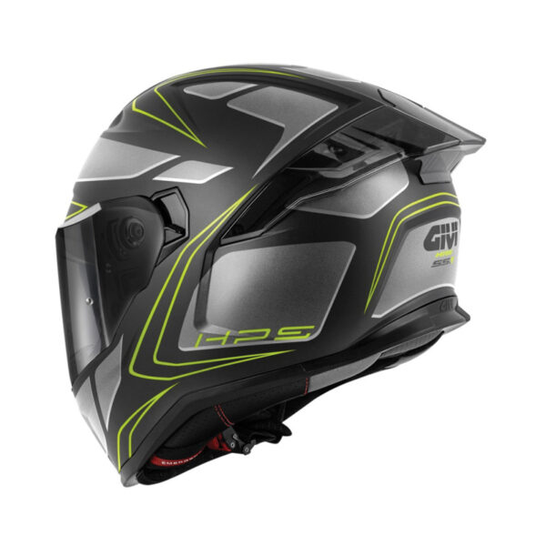 ΚΡΑΝΟΣ GIVI H55.1 ZEPHIR BLACK / SILVER / TITANIUM / FLUO YELLOW MATT (PINLOCK + EXTRA VISOR INCLUDED)