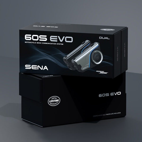 SENA 60S-EVO-01D BLUETOOTH 5.3 & EΝΔ / ΝΙΑ MESH 3.0 INTERCOM™ DOUBLE