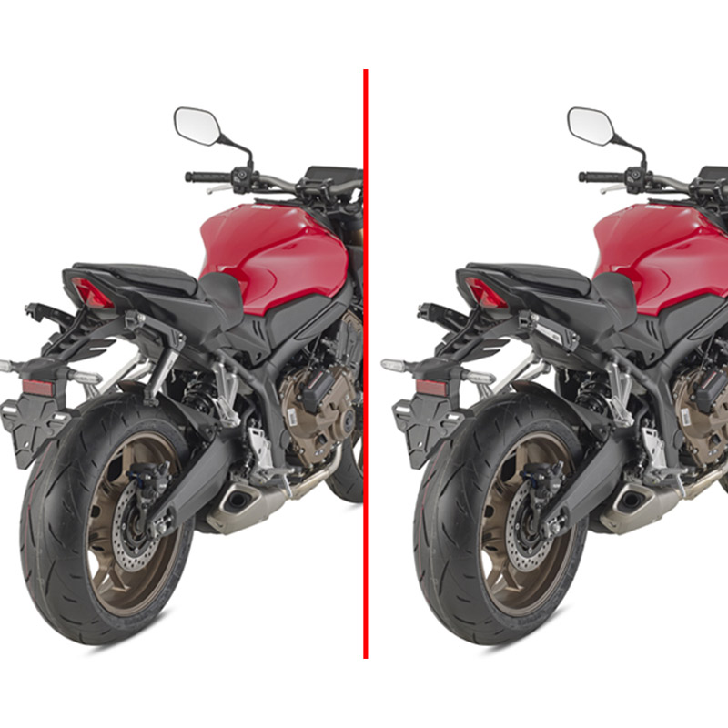 ΠΛΑΙΝΕΣ ΑΝΑΔΙΠΛΟΥΜΕΝΕΣ ΒΑΣΕΙΣ GIVI STL1208 HONDA CB650R '21-'26