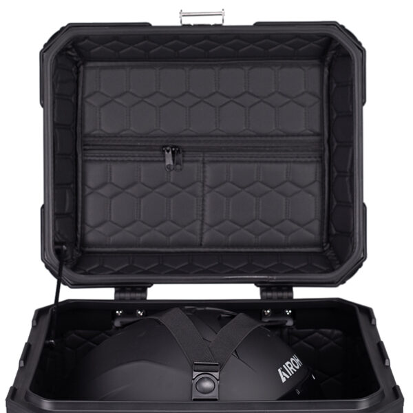 ΒΑΛΙΤΣΑ ΚΕΝΤΡΙΚΗ BLACK ONE H45 ΑΛΟΥΜΙΝΙΟΥ 45LT ΜΑΥΡΗ ΜΕ ΠΙΑΣΤΡΑ ΚΑΙ ΕΣΩΤΕΡΙΚΗ ΕΠΕΝΔΥΣΗ