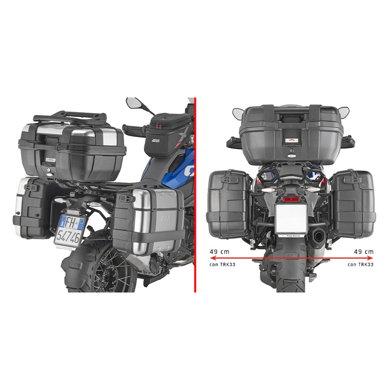 ΒΑΣΕΙΣ ΠΛΑΙΝΩΝ ΒΑΛΙΤΣΩΝ GIVI PLO5143MK BMW R 1300 GS '24