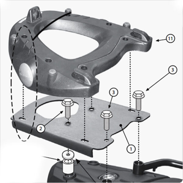 ΣΧΑΡΑ GIVI SR5107 BMW F650GS / F800GS '11 / F700GS '08-'13