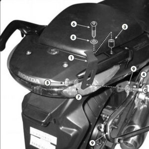 ΒΑΣΕΙΣ ΠΛΑΙΝΩΝ ΒΑΛΙΤΣΩΝ GIVI PLX174 HONDA CBF600 / 500 '04 / 1000 '06-'10